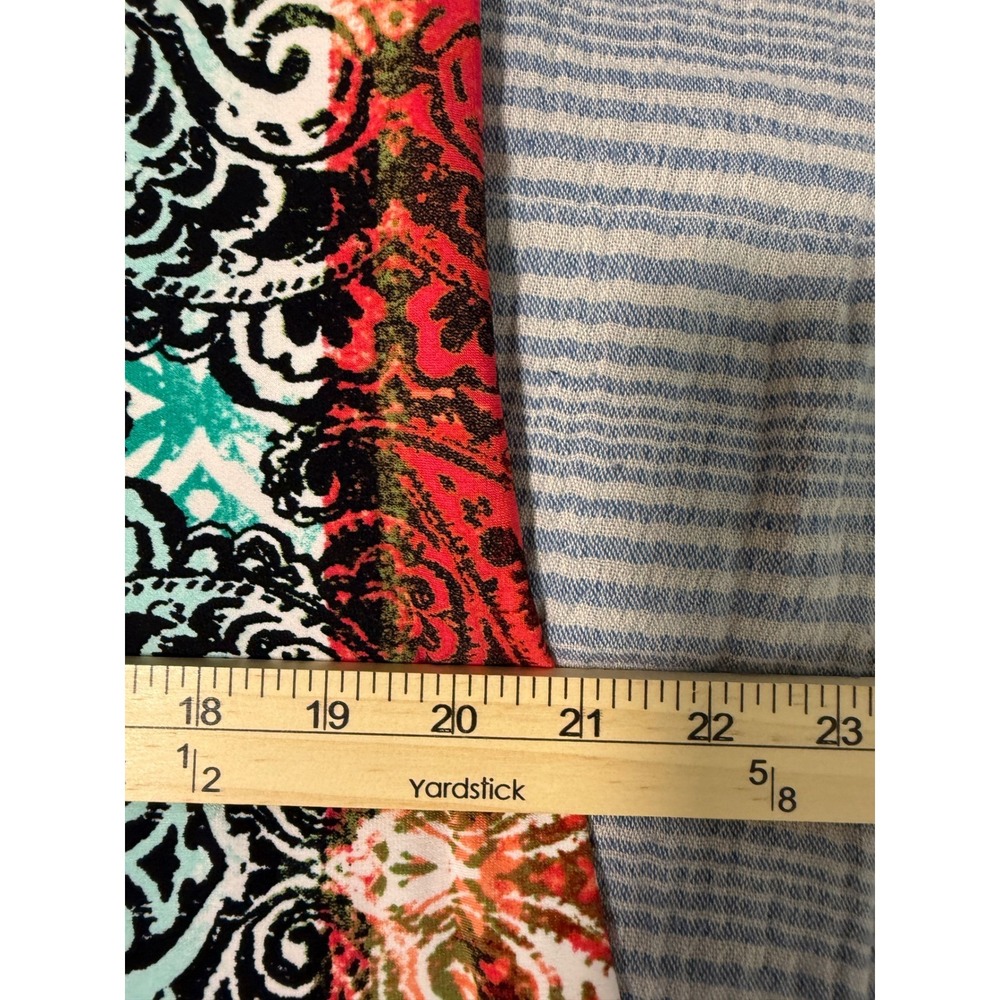 Chicos Abstract Colorful Floral V-Neck Shift Dress Womens Size 2 Large Vibrant - Picture 12 of 14